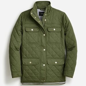 J. Crew Quilted Downtown Field Jacket S Small